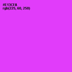 #E13CFA - Razzle Dazzle Rose Color Image