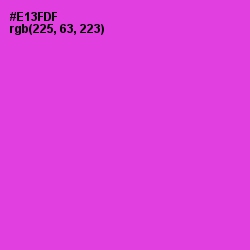 #E13FDF - Razzle Dazzle Rose Color Image