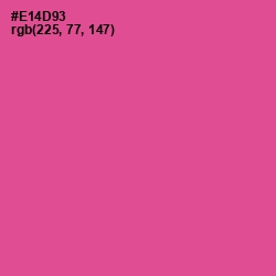 #E14D93 - French Rose Color Image