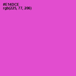 #E14DCE - Fuchsia Pink Color Image