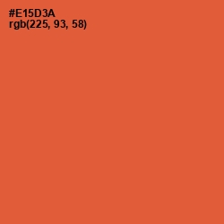 #E15D3A - Flamingo Color Image