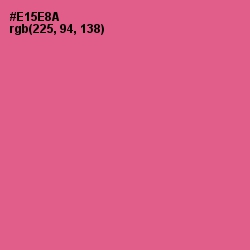 #E15E8A - French Rose Color Image