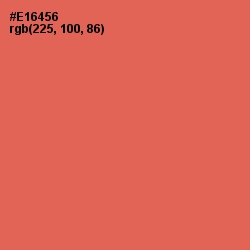 #E16456 - Terracotta Color Image