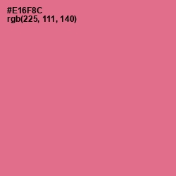 #E16F8C - Deep Blush Color Image