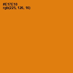 #E17E10 - Tango Color Image