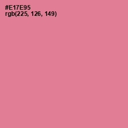 #E17E95 - Deep Blush Color Image