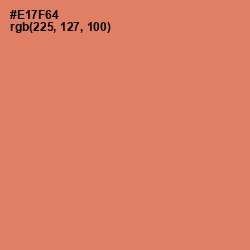 #E17F64 - Sunglo Color Image