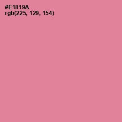 #E1819A - Sea Pink Color Image