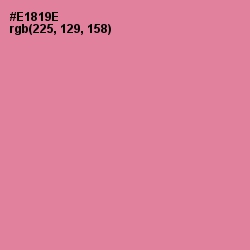 #E1819E - Sea Pink Color Image