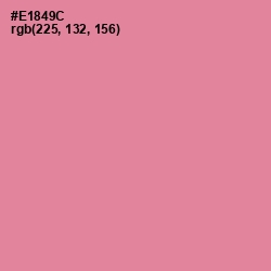 #E1849C - Sea Pink Color Image