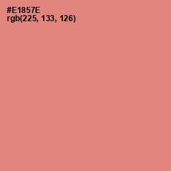#E1857E - Apricot Color Image