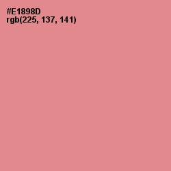#E1898D - Tonys Pink Color Image