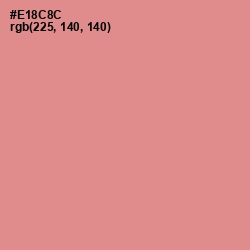 #E18C8C - Tonys Pink Color Image