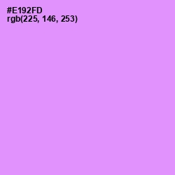 #E192FD - Lavender Magenta Color Image