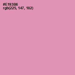 #E193B6 - Carissma Color Image