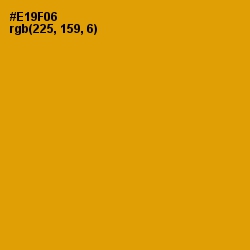 #E19F06 - Gamboge Color Image