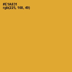 #E1A831 - Fuel Yellow Color Image