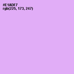 #E1ADF7 - Mauve Color Image