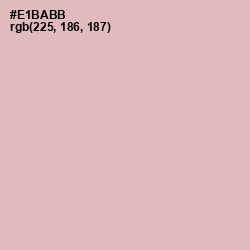 #E1BABB - Cavern Pink Color Image