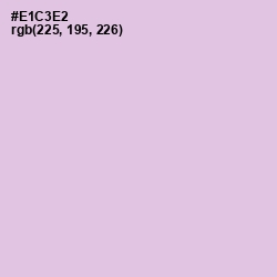 #E1C3E2 - French Lilac Color Image