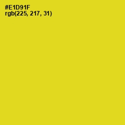 #E1D91F - Ripe Lemon Color Image