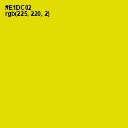 #E1DC02 - School bus Yellow Color Image