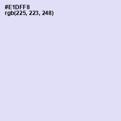 #E1DFF8 - Snuff Color Image