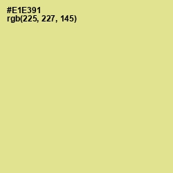 #E1E391 - Wild Rice Color Image
