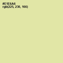 #E1E6A6 - Double Colonial White Color Image