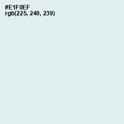 #E1F0EF - Apple Green Color Image