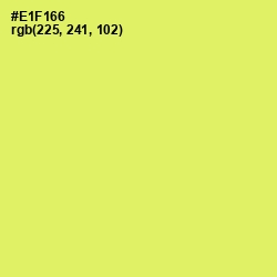 #E1F166 - Canary Color Image