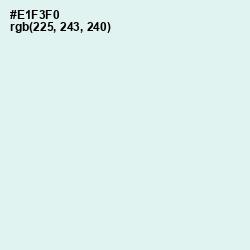 #E1F3F0 - Aqua Squeeze Color Image