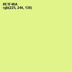 #E1F48A - Mindaro Color Image
