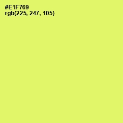 #E1F769 - Canary Color Image