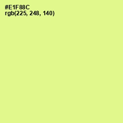 #E1F88C - Mindaro Color Image