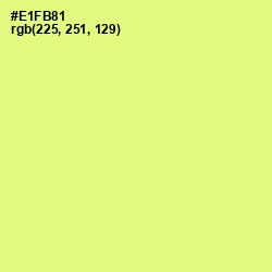 #E1FB81 - Mindaro Color Image