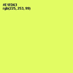 #E1FD63 - Canary Color Image