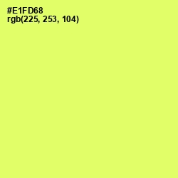 #E1FD68 - Canary Color Image