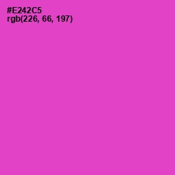 #E242C5 - Fuchsia Pink Color Image