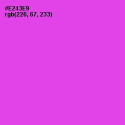 #E243E9 - Orchid Color Image