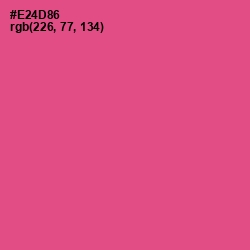 #E24D86 - French Rose Color Image