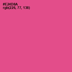 #E24D8A - French Rose Color Image