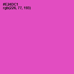 #E24DC1 - Fuchsia Pink Color Image