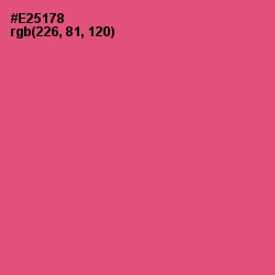 #E25178 - Mandy Color Image