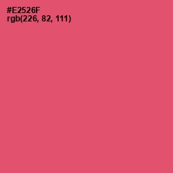 #E2526F - Mandy Color Image
