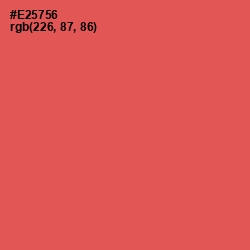 #E25756 - Sunset Orange Color Image