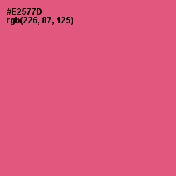 #E2577D - Mandy Color Image