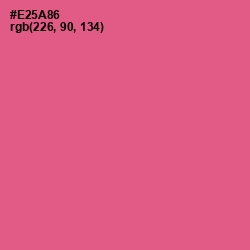 #E25A86 - French Rose Color Image