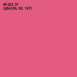 #E25C7F - Mandy Color Image