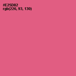 #E25D82 - French Rose Color Image